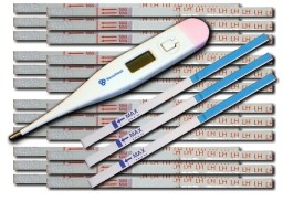 Sensitest paquete especial con 24 pruebas de ovulación, tres pruebas de embarazo temprano y un termómetro digital de ovulación