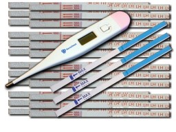 Sensitest paquete especial con 24 pruebas de ovulacin, tres pruebas de embarazo temprano y un termmetro digital de ovulacin