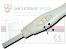 Una lnea en el test de embarazo. No ests embarazada